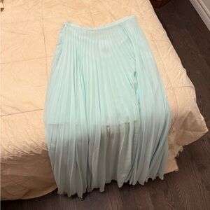 Chic Pastel Blue A-Line Skirt